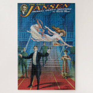 Vintage Magic Jansen Zauberer Puzzle