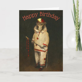 Vintage Magic Monkey Geburtstagkarte Karte
