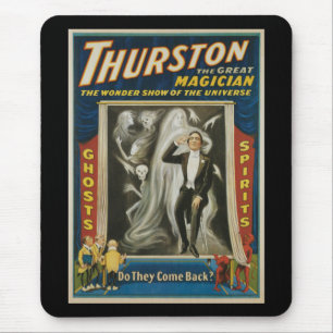 Vintage-Magic-Plakat, Thurston, Der große Magier Mousepad