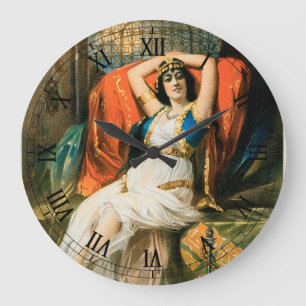 Vintage-Magic-Plakat, Zauberer Frederick Bancroft Große Wanduhr