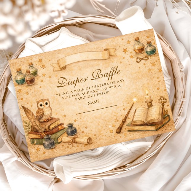 Vintage Magic Potion Diapper Raffle Begleitkarte (Von Creator hochgeladen)