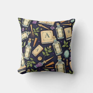 Vintage Magie und Alchemie Kissen