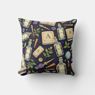 Vintage Magie und Alchemie Kissen