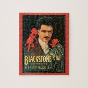Vintage-Magieposter, Großer Blackstone-Zauberer Puzzle