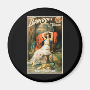 Vintage-Magieposter, Magier Frederick Bancroft Magnet
