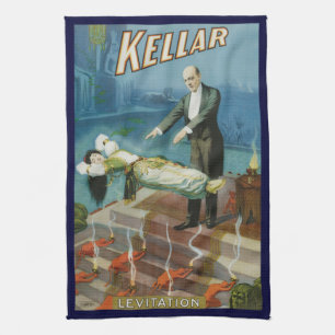 Vintage-Magieposter, Magier Harry Kellar Geschirrtuch