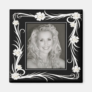 Vintage Magnet Vintage Florales Fügen Sie Ihr Foto