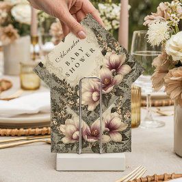 Vintage Magnolia Baby Shower Serviette