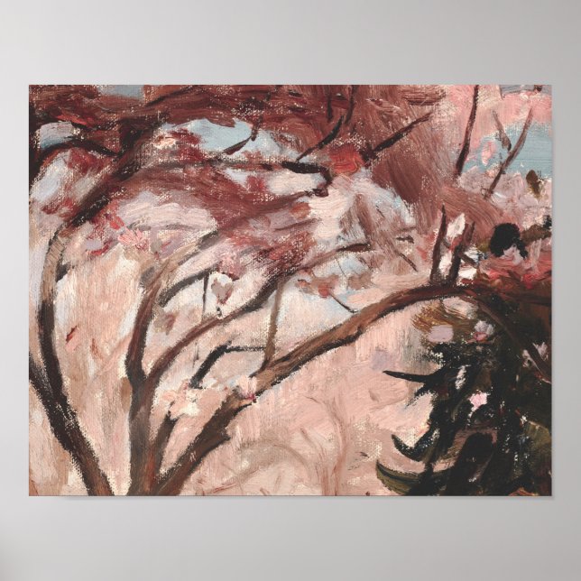 Vintage Magnolien Poster (Vorne)