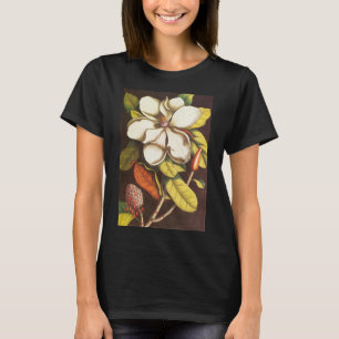 Vintage Magnolische Blume Pflanze mit Saatgut T-Shirt