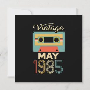 Vintage Mai 1985 35. Geburtstag 35 Jahre Geschenk Einladung
