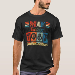 Vintage Mai 1987 35. Geburtstag 35 Jahre alt T-Shirt