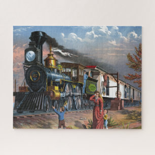 Vintage Mail Reisen - Illustration Art Puzzle