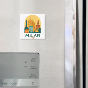 Vintage Mailand Italien Reise Retro Duomo Magnet