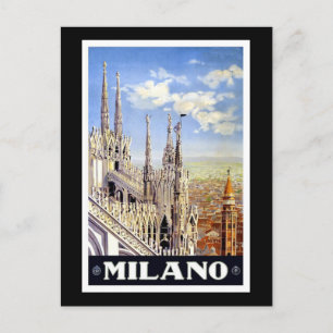 Vintage Mailand Postkarte