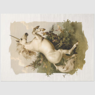 Vintage Majestätisches Einhorn Seidenpapier