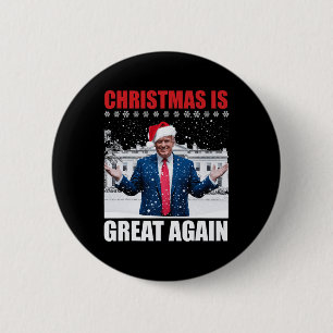 Vintage Make Christmas Great Again Weihnachten Lus Button