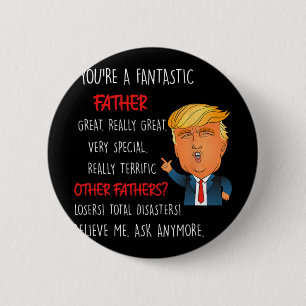 Vintage Make Father's Day Great Again Vater Lustig Button