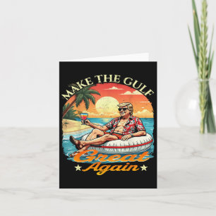 Vintage Make The Gulf Great Again Lustig Retro  Karte