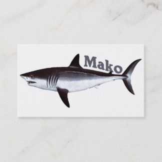 Vintage Mako-Hai Visitenkarte