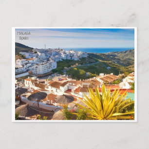 Vintage Malaga Spanien Alcazaba Stadt Postcar Postkarte