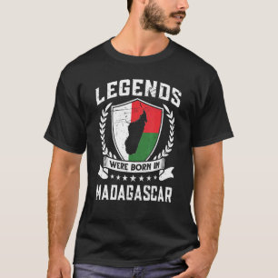 Vintage Malagasy-Flaggenlegenden wurden in Madagas T-Shirt