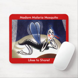 Vintage Malaria-Mücke Mousepad