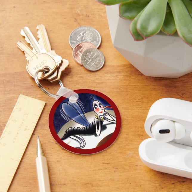 Vintage Malaria-Mücke Schlüsselanhänger (Schreibtisch)