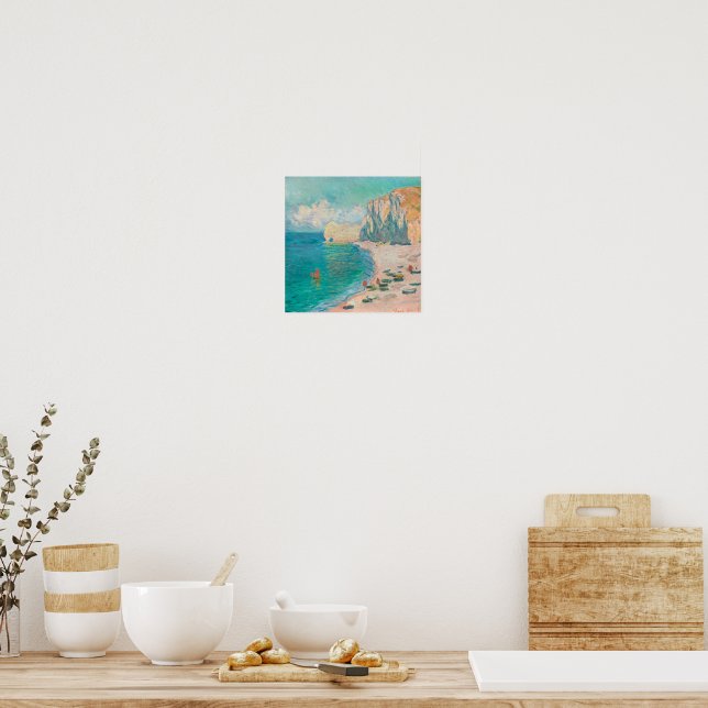 Vintage Malerei am Meer (Beach Ästhetik) Poster (Küche)