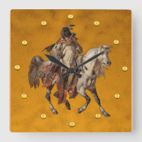 Vintage Malerei, amerikanisches Brave and Horse