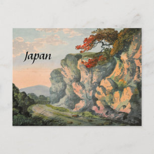 Vintage Malerei Japan Landschaft Souvenir Postkarte