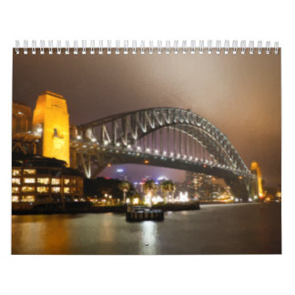 Vintage malerische Sydney Harbour Bridge Kalender