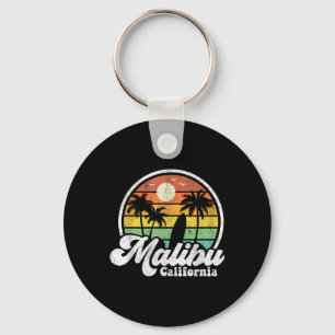 Vintage Malibu Beach Kalifornien Ca Surfen Retro S Schlüsselanhänger