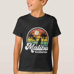 Vintage Malibu Beach Kalifornien Ca Surfen Retro S T-Shirt