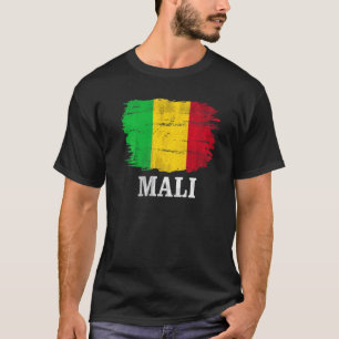 Vintage malische Flagge T-Shirt