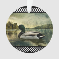 Vintage Mallard Duck Weathered Postcard