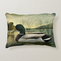 Vintage Mallard Duck Wethered Postkarte