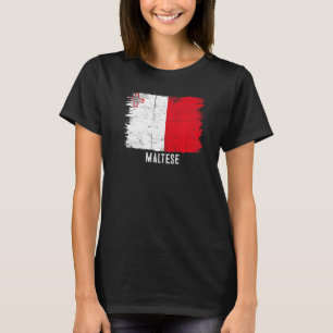 Vintage-Malta-Flag Malteser Stolz auf meine Wurzel T-Shirt