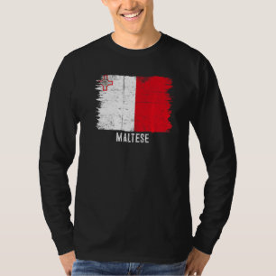Vintage-Malta-Flag Malteser Stolz auf meine Wurzel T-Shirt