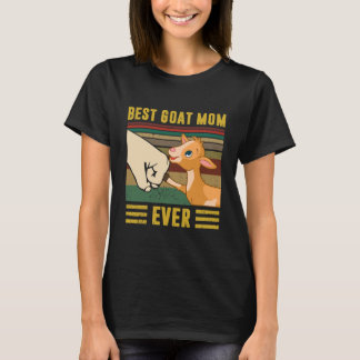 Vintage Mama Beste Ziege Ever Funny Goat Mama  T-Shirt