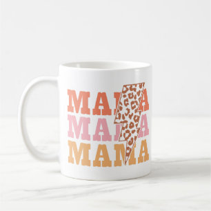 Vintage Mama Leopardendruck-Muster Kaffeetasse