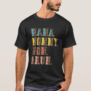 Vintage Mama Mutti Mama Bruh Leopard Lustige Mutte T-Shirt
