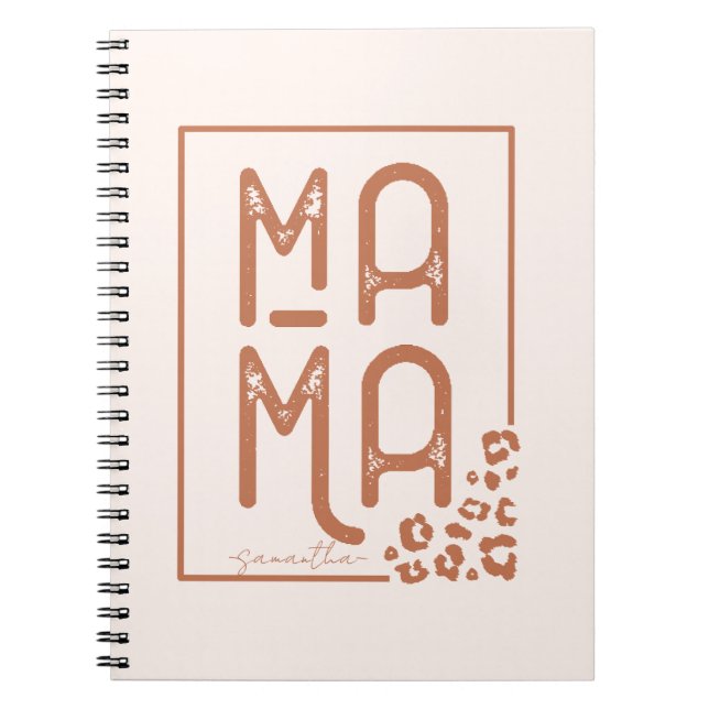 Vintage Mama Notizblock (Vorderseite)