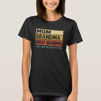 Vintage Mama Oma Großes Oma ich gerade Behalten Ge T-Shirt