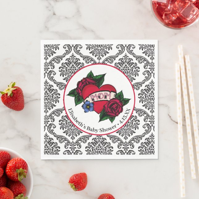 Vintage Mama Tattoo Paper Napkins Serviette (Beispiel)