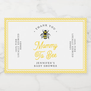 Vintage-Mama-To-Bee-Baby-Shower-Honig-Etikett Alkoholflaschenetikett