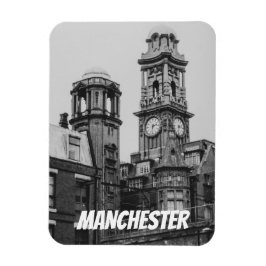 Vintage Manchester Cityscape England 2001 Magnet