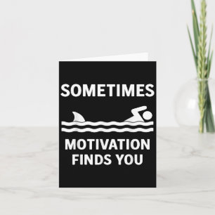 Vintage Manchmal Findet Motivation Dich Tee - Lust Karte