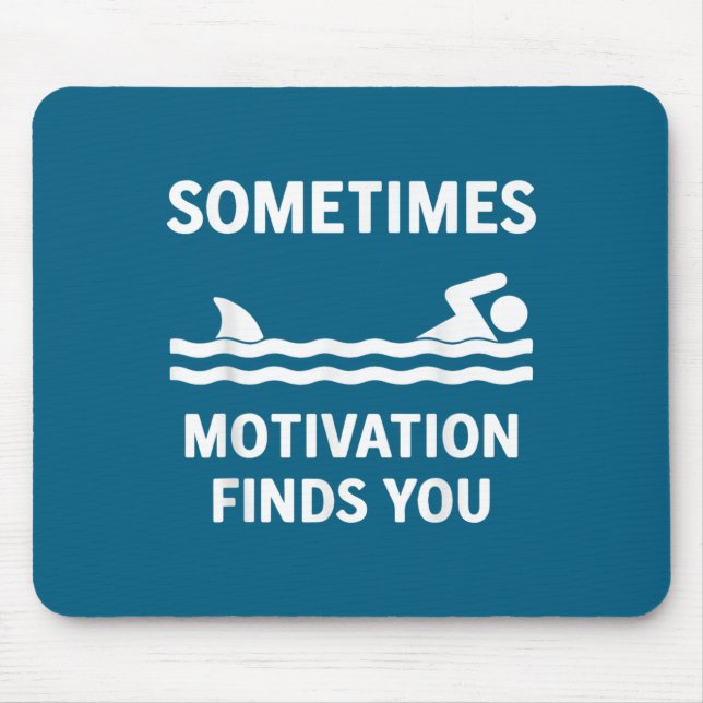 Vintage Manchmal Findet Motivation Dich Tee - Lust Mousepad (Vorne)