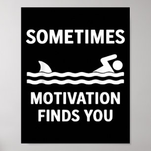 Vintage Manchmal Findet Motivation Dich Tee - Lust Poster